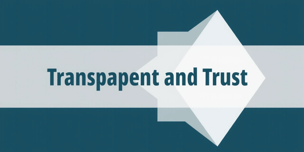Illustration des principes de transparence et de confiance